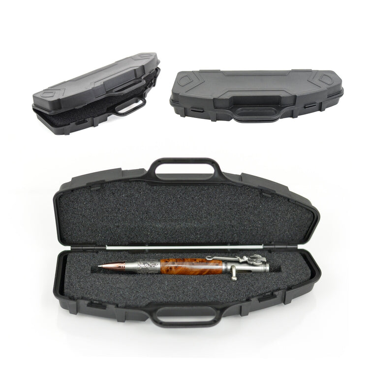 Handcrafted Bolt Action Ballpoint Pen with Deer Antler & Bullet Tip