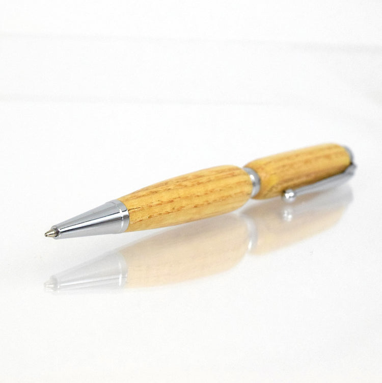 Handcrafted Red Oak Wood Pen - Classic American Hardwood