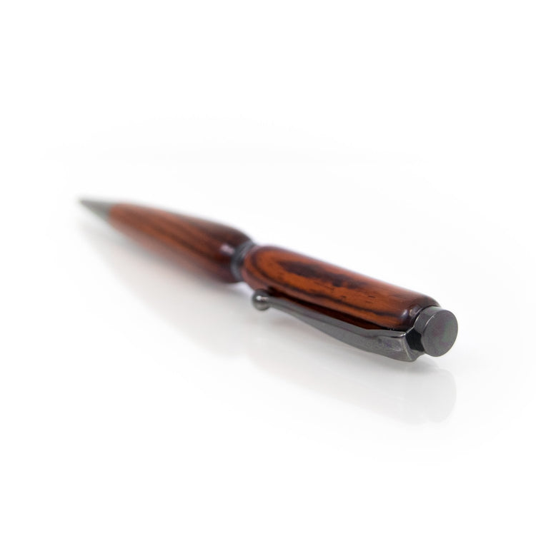 Handcrafted Cocobolo Pen – Refillable Ballpoint | Hand-Turned in Missouri