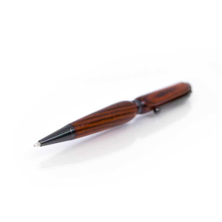 Handcrafted Cocobolo Pen – Refillable Ballpoint | Hand-Turned in Missouri