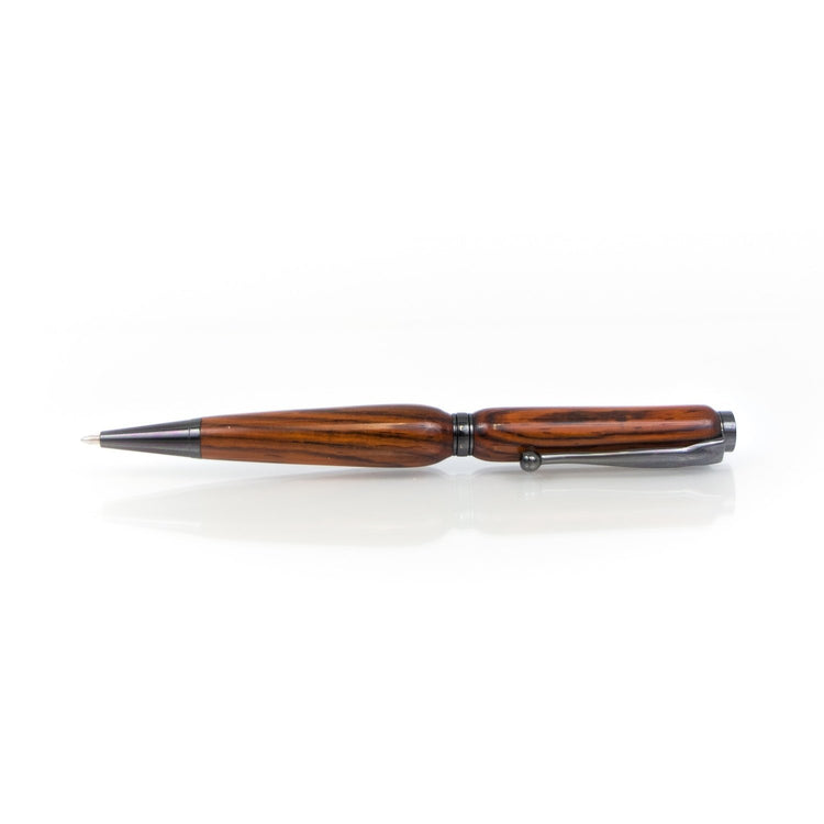 Handcrafted Cocobolo Pen – Refillable Ballpoint | Hand-Turned in Missouri
