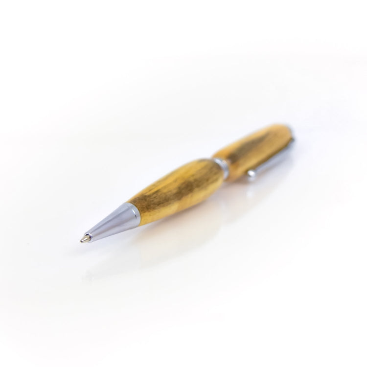 Handcrafted Spalted Maple Wood Pen - Refillable Ballpoint Made in USA