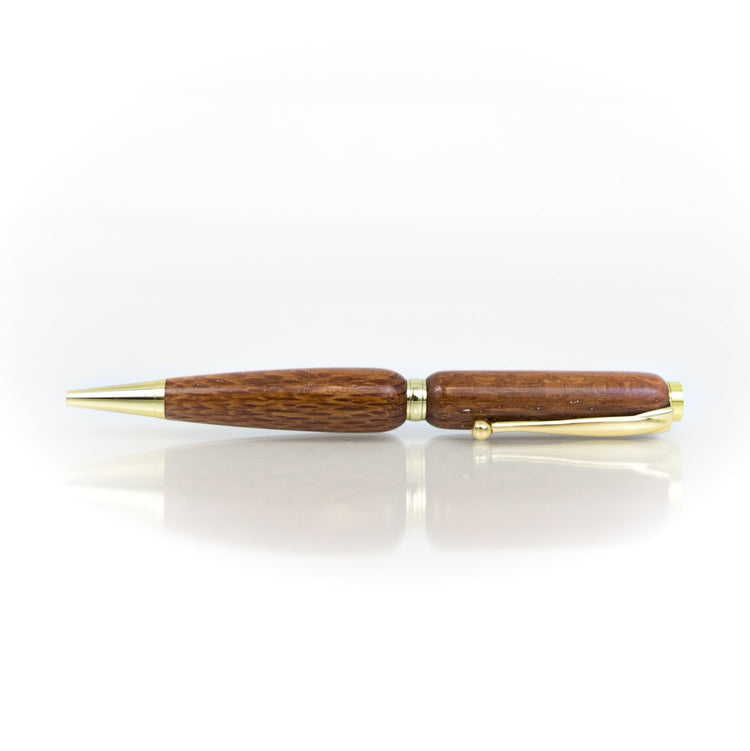 Hand-Turned Lacewood Pen - Refillable Ballpoint Made in USA