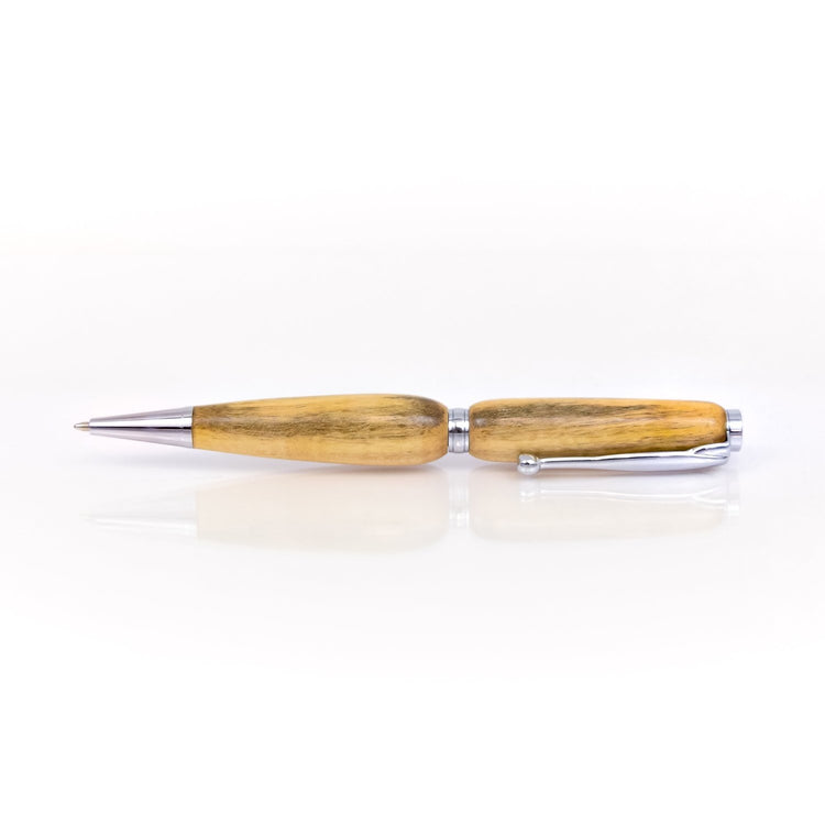 Handcrafted Spalted Maple Wood Pen - Refillable Ballpoint Made in USA