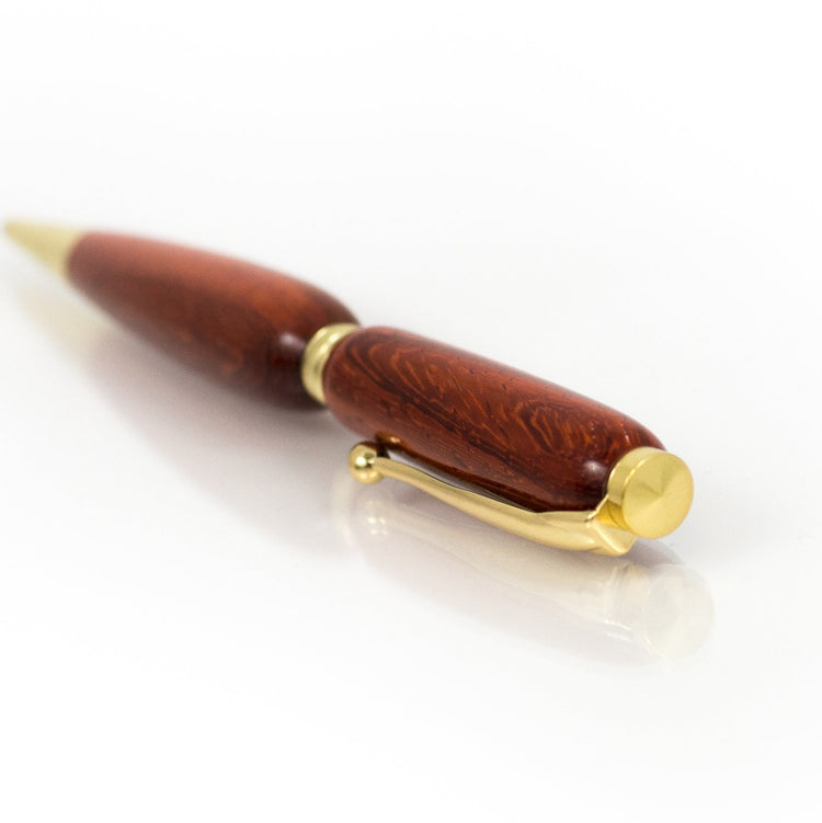 Handcrafted Padauk Wood Pen - Refillable Ballpoint