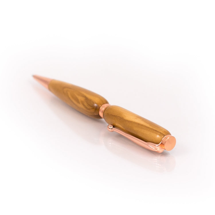 Olivewood Pen – Refillable Ballpoint | Hand-Turned in Missouri