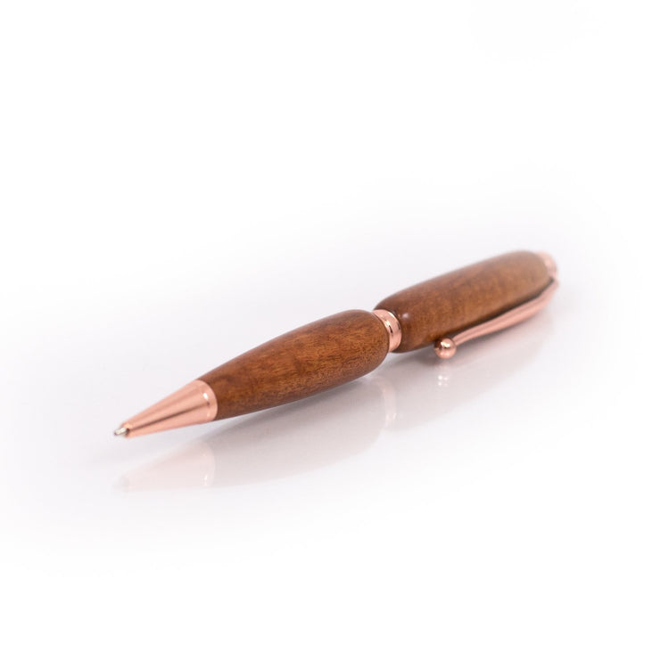 Sapele Pen - Refillable Ballpoint | Hand-Turned in Missouri