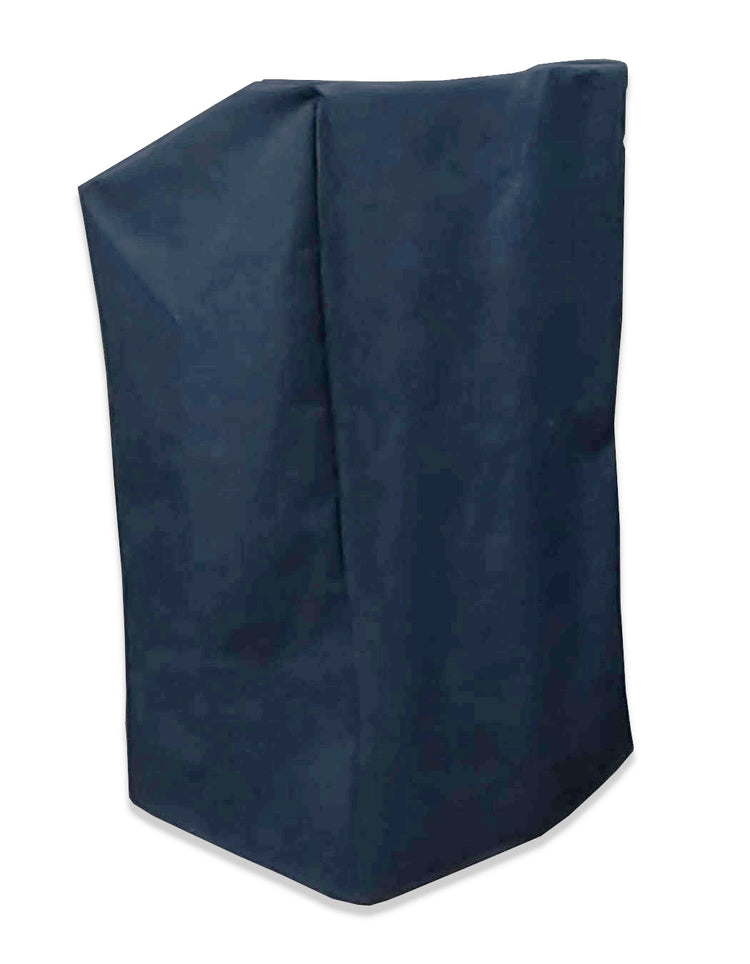 Black Durable Hydrotuff™ podium cover made from polyester with PVC coating, protecting lecterns from dust, spills, and wear.