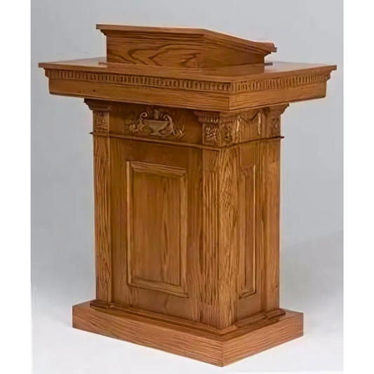 Sacred Church Wood Pulpit Pedestal #8201