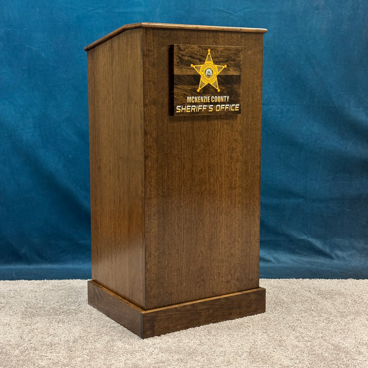Collegiate™ Podium (CPD677) – Premium Solid Cherry Wood Lectern