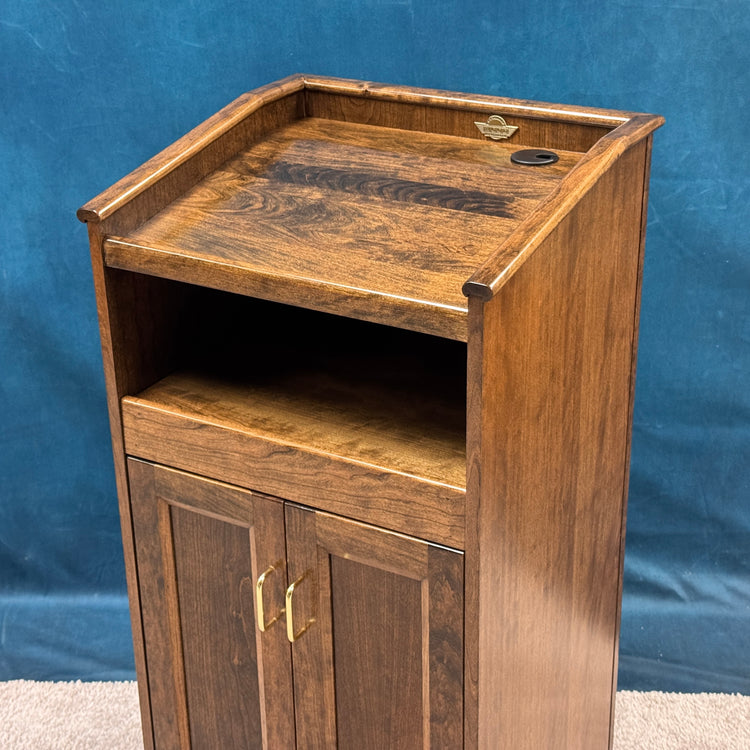 Collegiate™ Podium (CPD677) – Premium Solid Cherry Wood Lectern