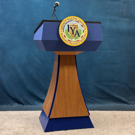 Statesman VP™ Wooden Podium – Premium Mobile Customizable Lectern