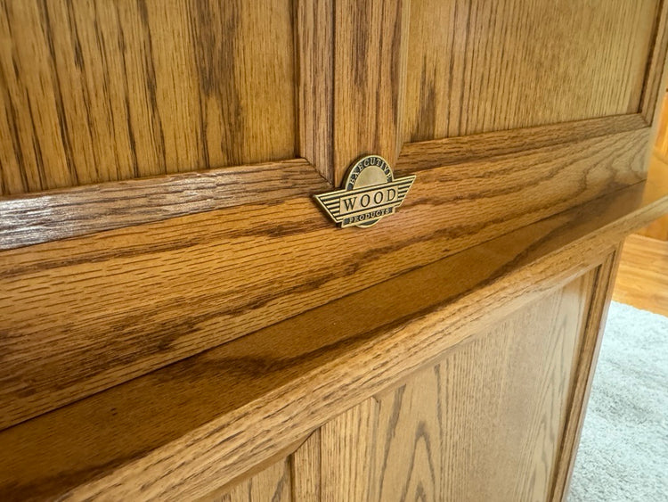 St. James Desk - 3 Faceted Solid Oak Office and Reception Desk