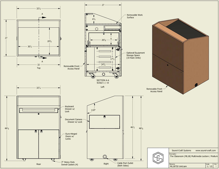 The Teacher - Multimedia Podium / Lectern