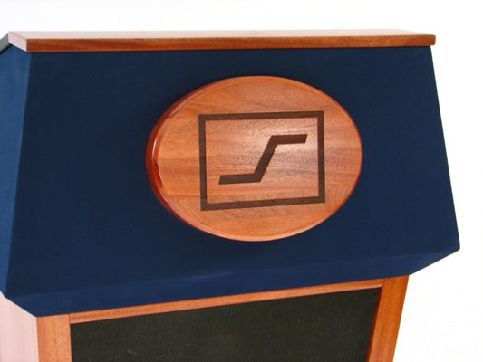 Precision laser-engraved magnetic plaque or direct engraving on lectern, up to 12 inches.