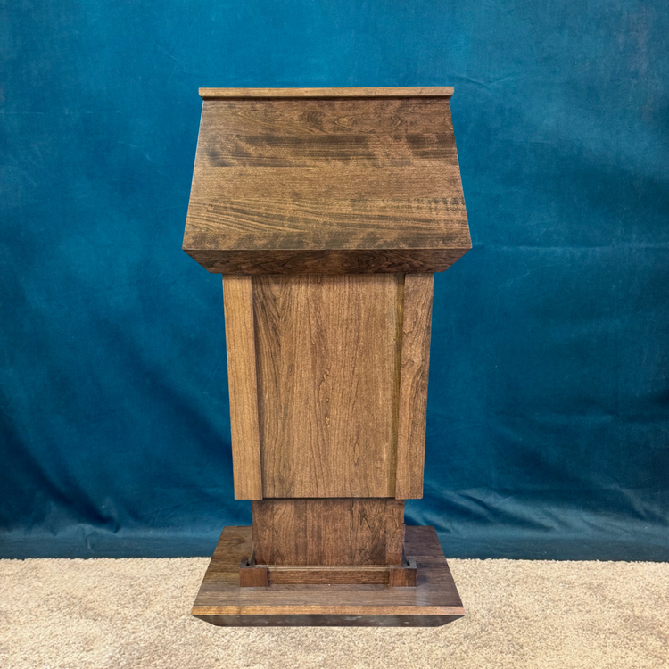 Presidential Lift™ Podium – Height Adjustable Wooden Lectern with Power Lift