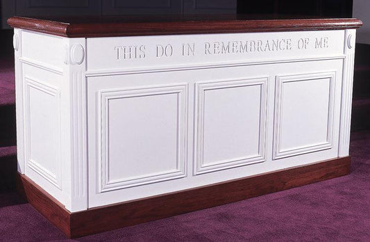 TWO-TONE COMMUNION TABLE TCT-605