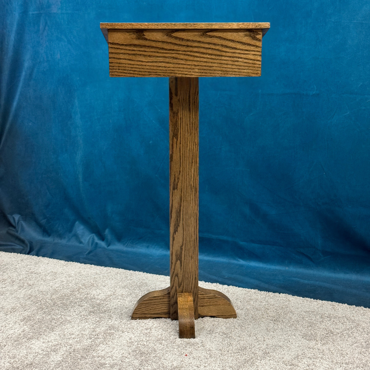 Pedestal Speaker's Stand PSS243 - Solid Oak Podium