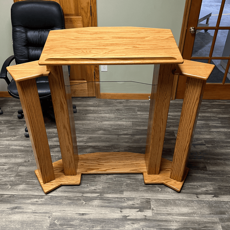Trinity™ Solid Wood Pulpit with Acrylic Center