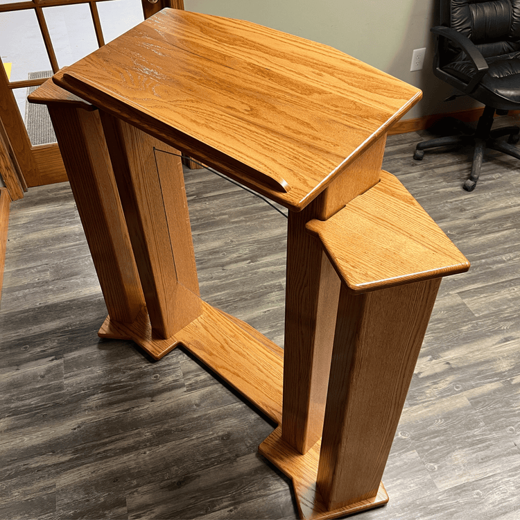 Trinity™ Solid Wood Pulpit with Acrylic Center