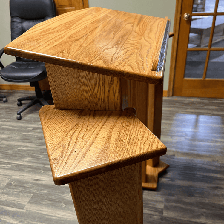Trinity™ Solid Wood Pulpit with Acrylic Center