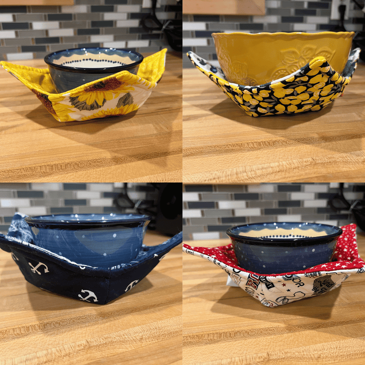 Microwaveable Bowl Holder Cozies - 3 Piece Set