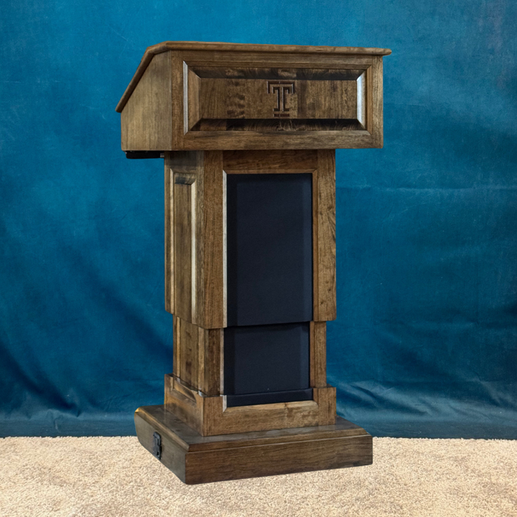 Counselor Evolution Lift™ Lectern - Height Adjustable Podium with Premium Sound System