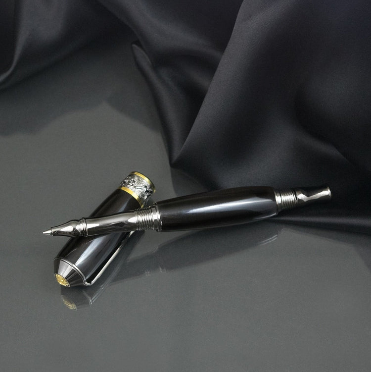 Exotic African Blackwood writing pen in rosewood gift box