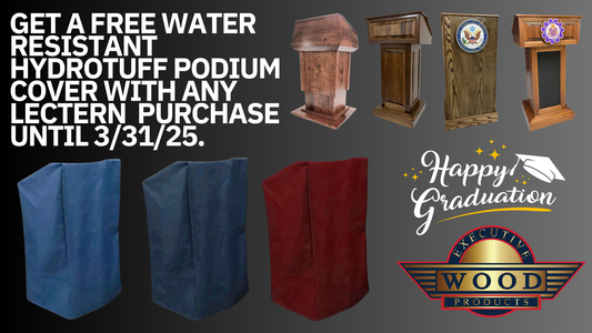 Don’t Let Rain Ruin Your Graduation Ceremony - FREE Podium Cover Until March 31st