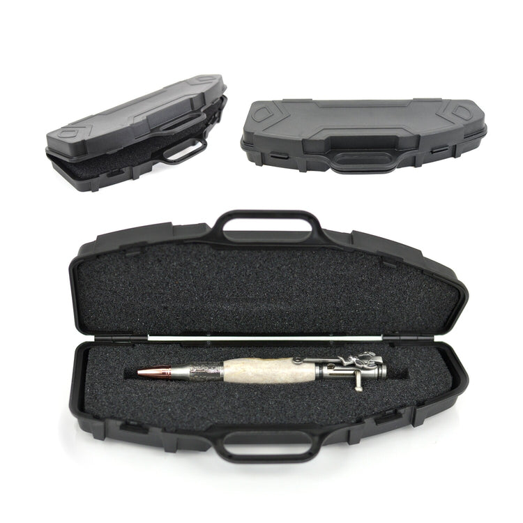 Deer Antler Bolt Action Pen - Ballpoint with Deer Clip | Hand-Turned in Missouri