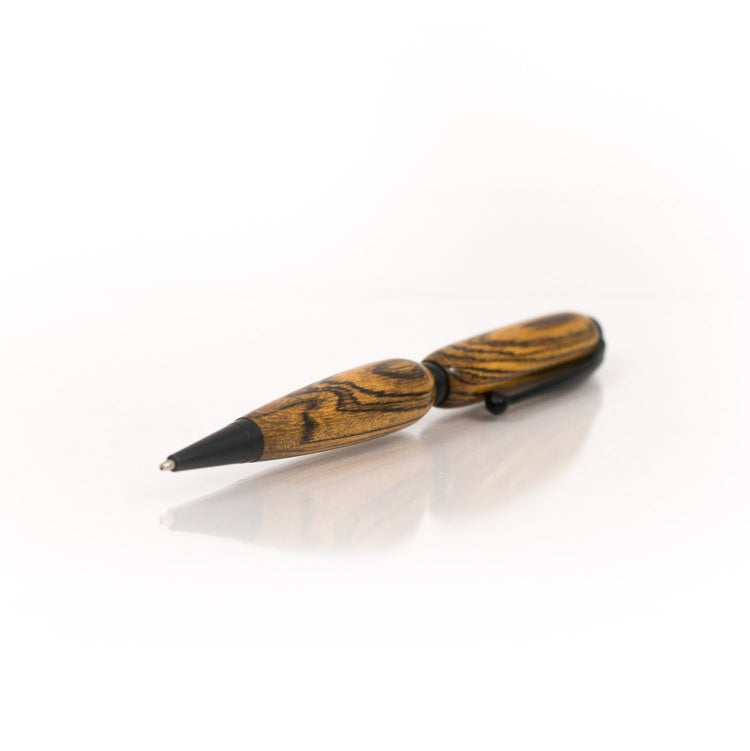 Handcrafted Bocote Wood Pen - Refillable Ballpoint
