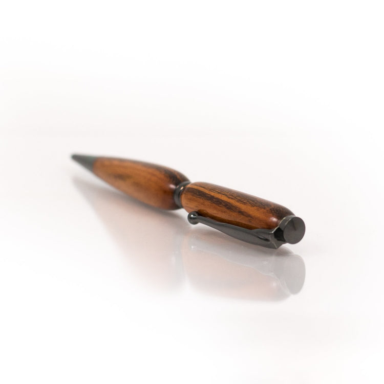 Tigerwood Pen - Refillable Ballpoint | Hand-Turned in Missouri