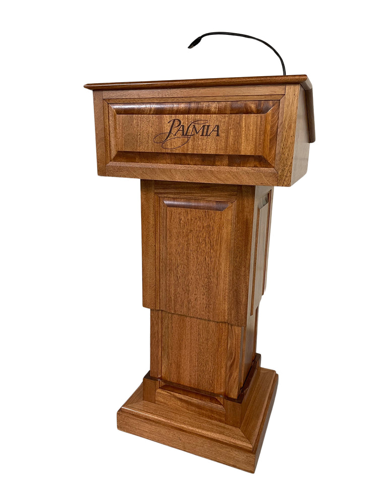 Flexible LED gooseneck light for Executive Wood Podiums and lecterns.