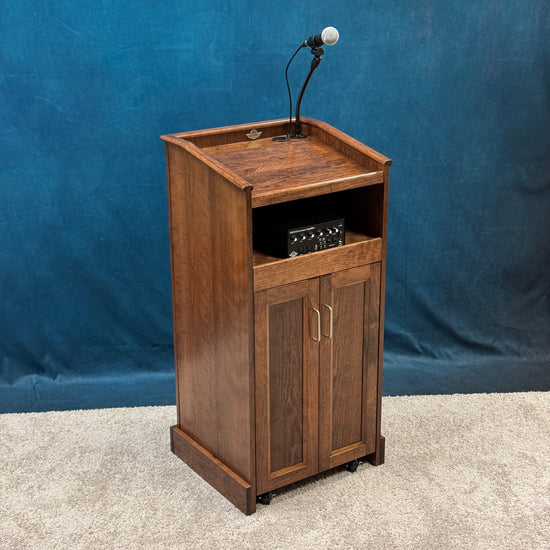 Cherry Collegiate Podium - Red Mahogany stain