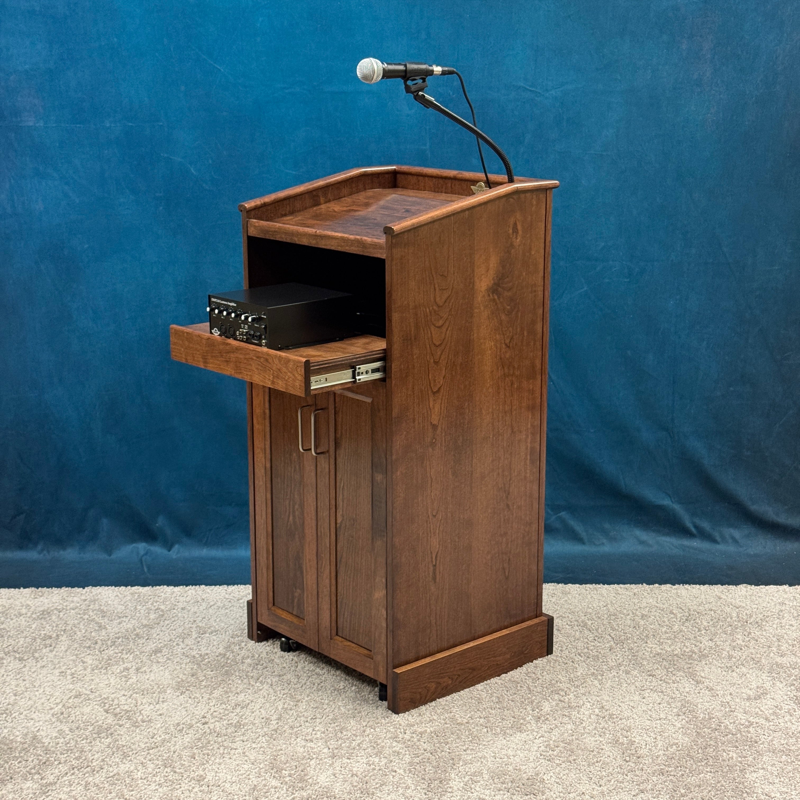 Cherry Collegiate Podium - Red Mahogany stain