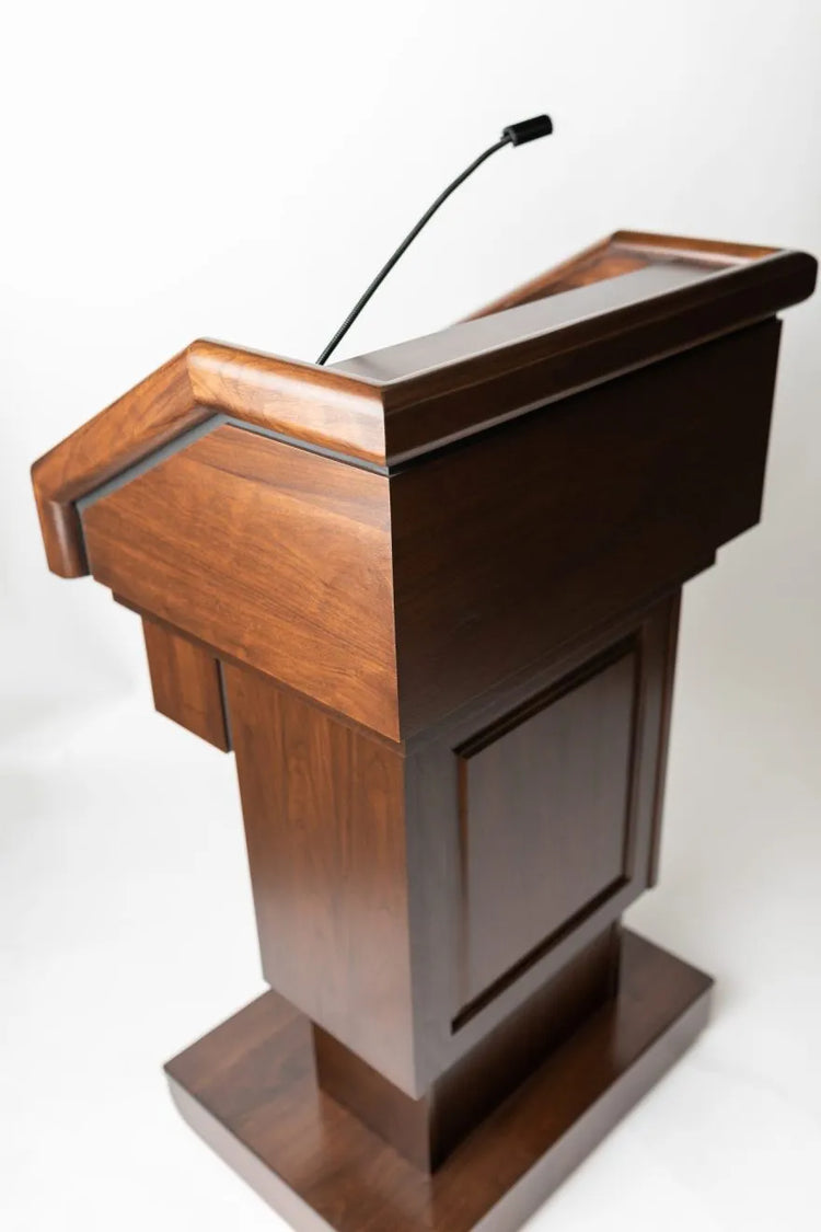 The Keynote Solid Hardwood Lectern / Podium