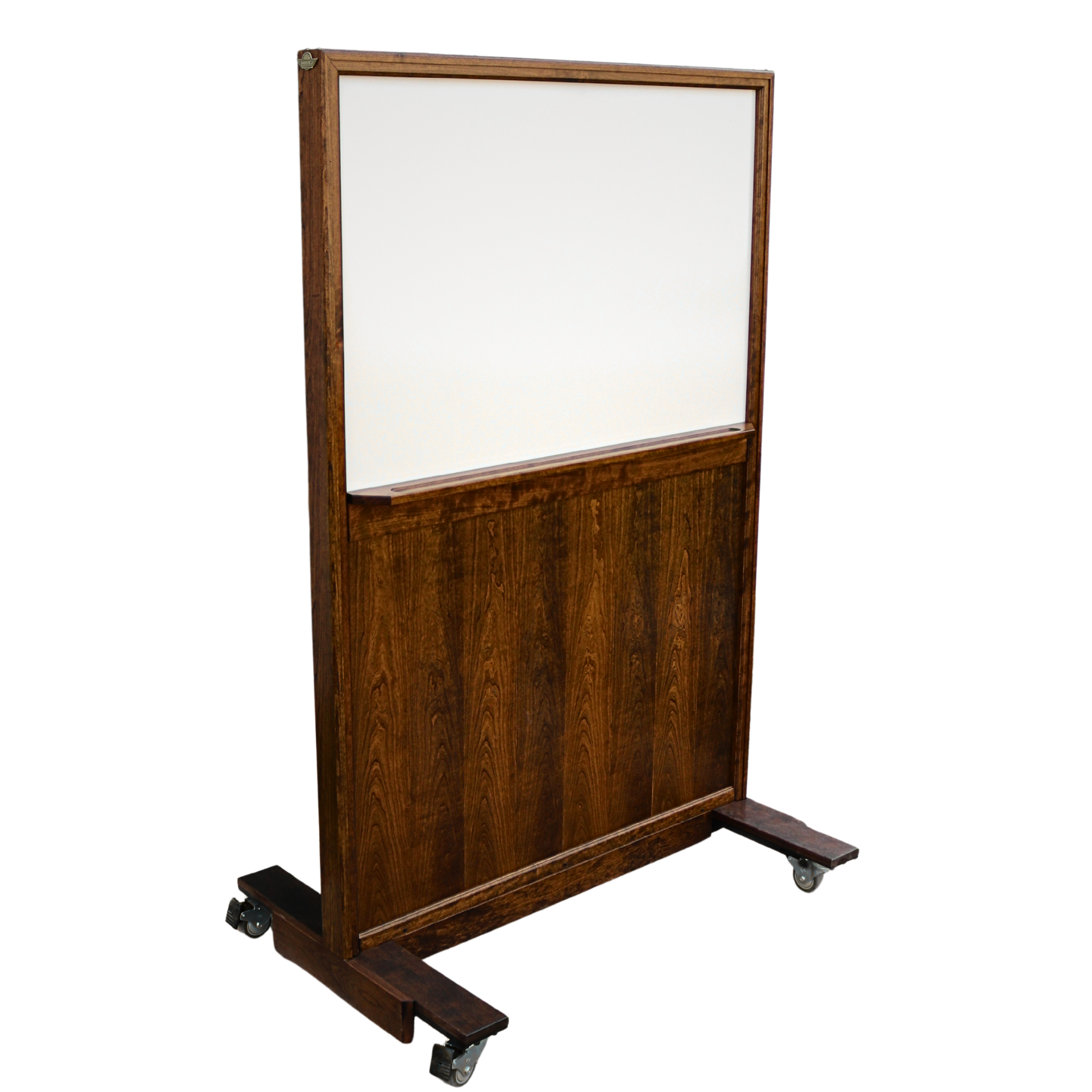 A portable ballistic-resistant panel with a changeable sign. Designed to provide protection in schools, courthouses, and government buildings.