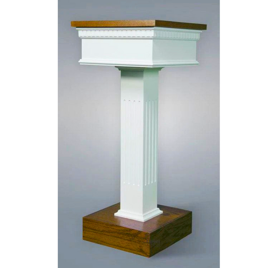 Sacred Wood Roman Flower Stand #8302