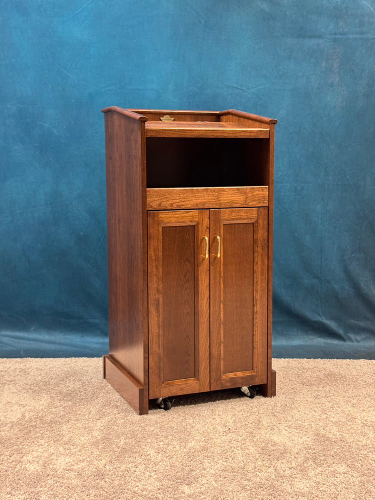 Collegiate™ Podium – Premium Cherry Lectern Stained Red Mahogany QUICK SHIP