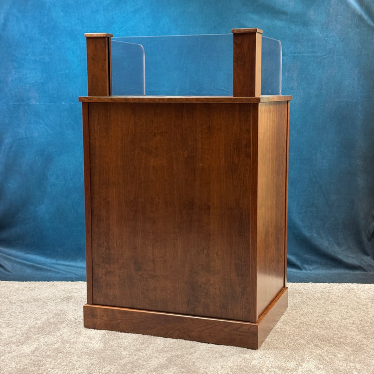Defender Shield™ Ballistic Workstation – Cherry Wood with Red Mahogany Stain QUICK SHIP