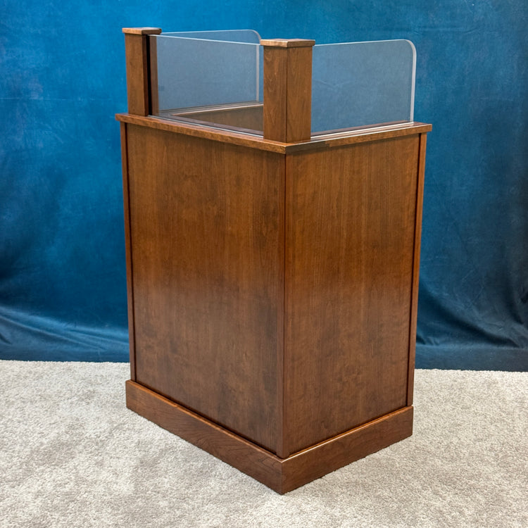 Defender Shield™ Ballistic Workstation – Cherry Wood with Red Mahogany Stain QUICK SHIP