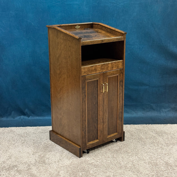 Collegiate™ Podium (CPD677) – Premium Solid Cherry Wood Lectern