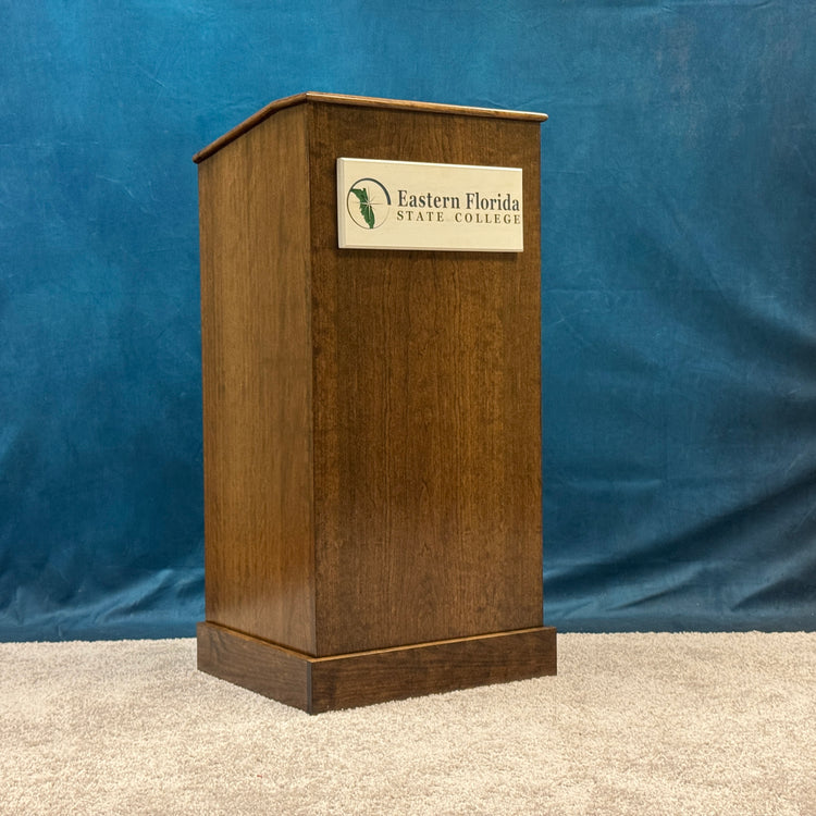 Collegiate™ Podium (CPD677) – Premium Solid Cherry Wood Lectern