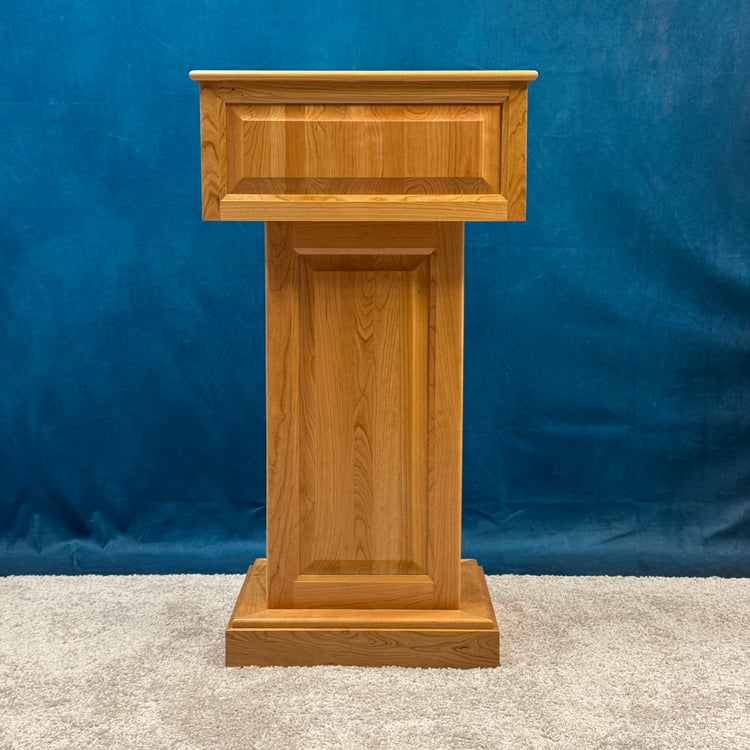 Counselor™ Handcrafted Wood Podium - Cherry with Clear Finish QUICK SHIP