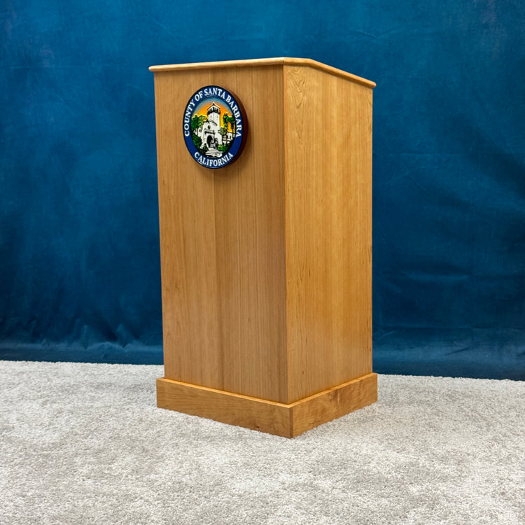 Collegiate™ Podium (CPD677) – Premium Solid Cherry Wood Lectern