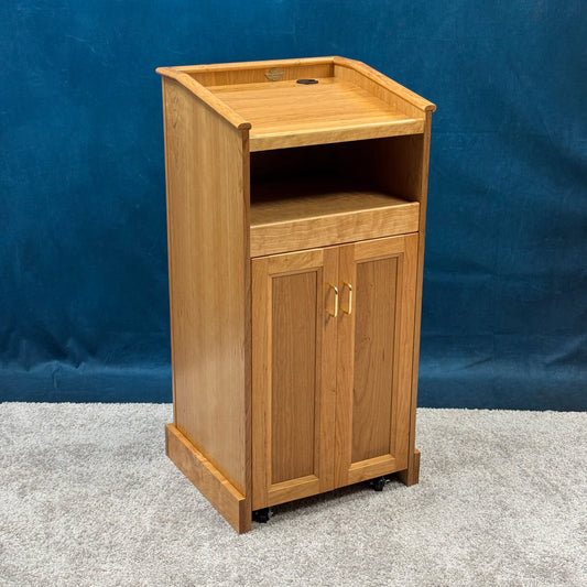 Collegiate™ Podium (CPD677) – Premium Solid Cherry Wood Lectern