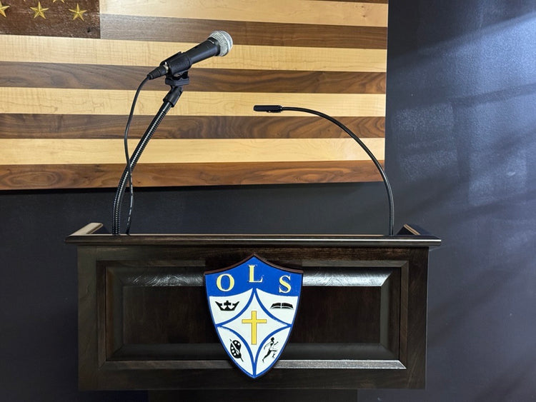 Handheld Microphone & Mount Bundle for Lecterns & Podiums