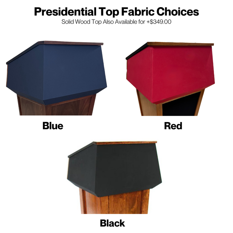 Presidential Plus™ Anti-Ballistic Podium – NIJ Level III Bullet-Resistant Protection