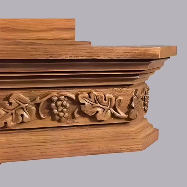 Fluted Wood Pedestal Pulpit #5402