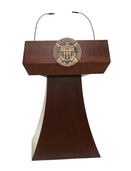 Flexible LED gooseneck light for Executive Wood Podiums and lecterns.